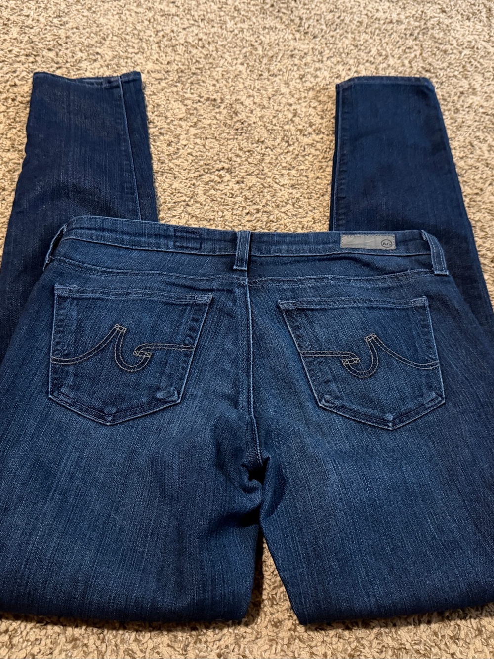 AG Adriano Goldschmied Dark Blue Skinny Jeans Size 29